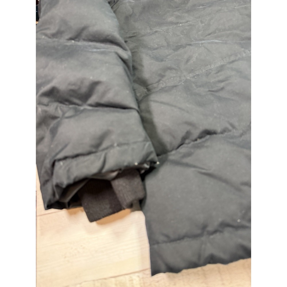 Eddie Bauer Womens M Black Goose Down Puffer Winter Jacket Full Zip Coat - Picture 8 of 11